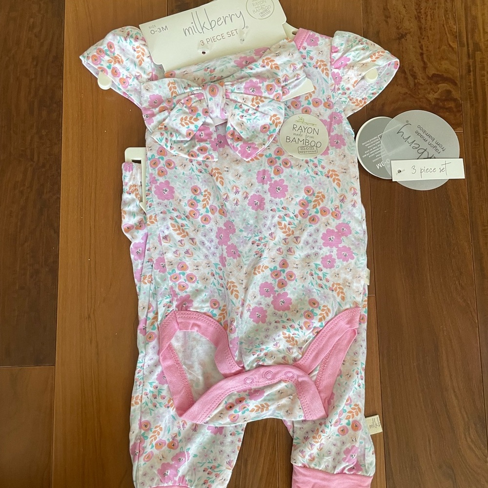 Baby girl 0-3m NWT bundle (milkberry, Rachel Zoo, primark ++)